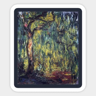 Weeping Willows by Claude Monet Sticker